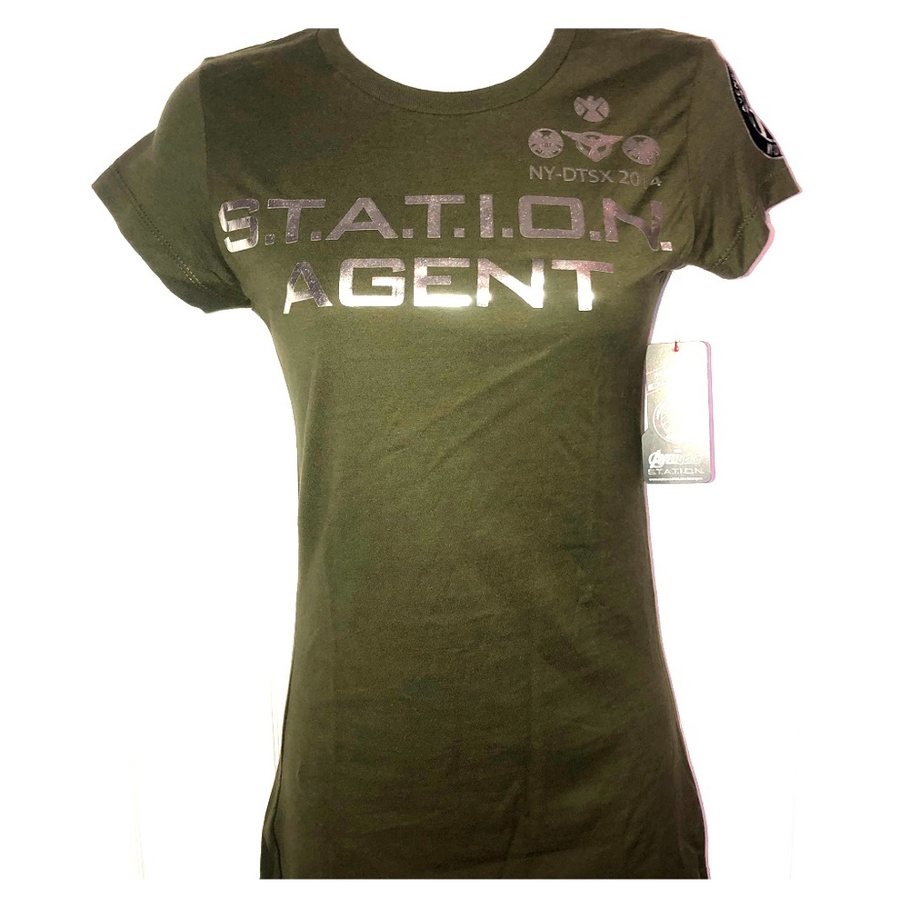 NEW AVENGERS STATION AGENT LADIES TEE